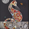 Bead Embroidery Kit Main Bead Embroidery Kit Cat and moth