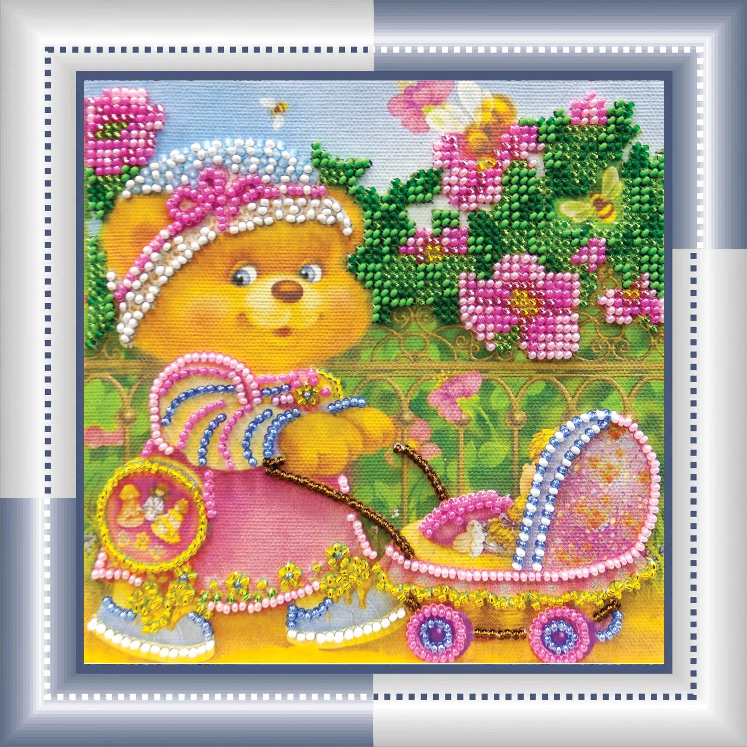 Bead Embroidery Kit Mini Bead embroidery kit Mothers and daughters