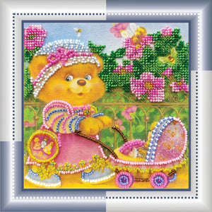 Bead Embroidery Kit Mini Bead embroidery kit Mothers and daughters