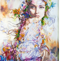 Bead Embroidery Kit Main Bead Embroidery Kit Spring mood (People)