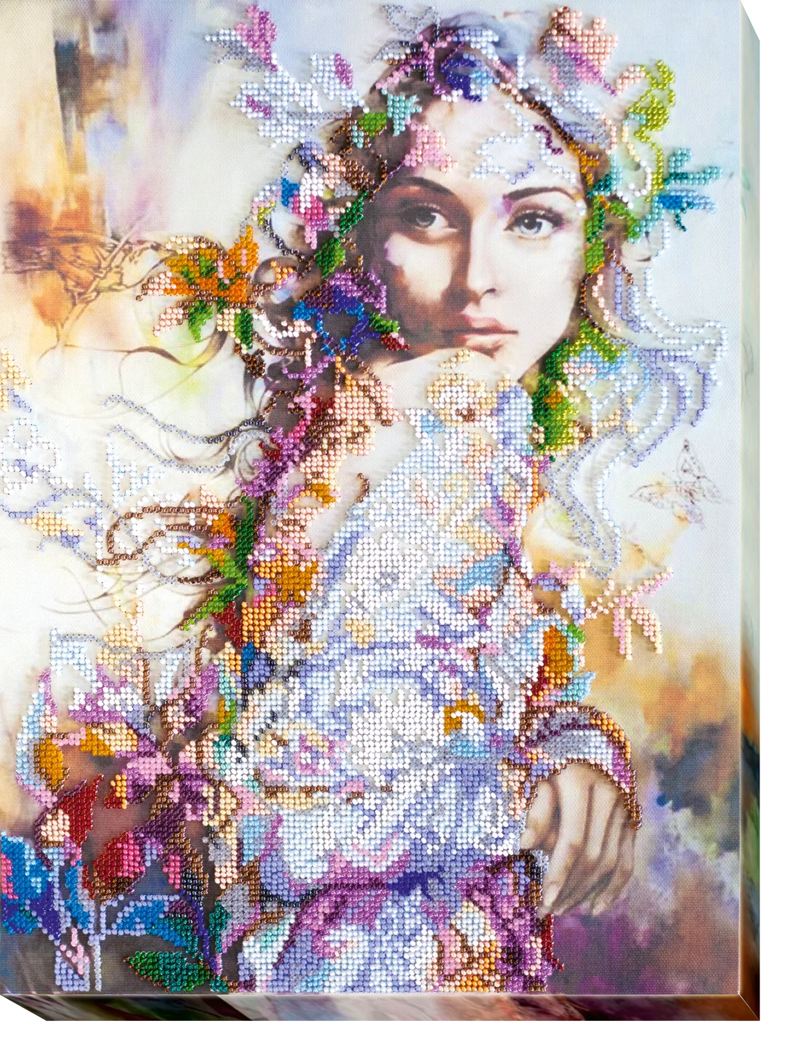 Bead Embroidery Kit Main Bead Embroidery Kit Spring mood (People)