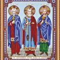 Bead Embroidery Kit Main Bead Embroidery Kit Icons - Holy Martyrs Gurias, Abibus and Samon