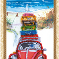 Postcards Bead Embroidery Kit Postcard Bead embroidery kit Vacation at the seaside