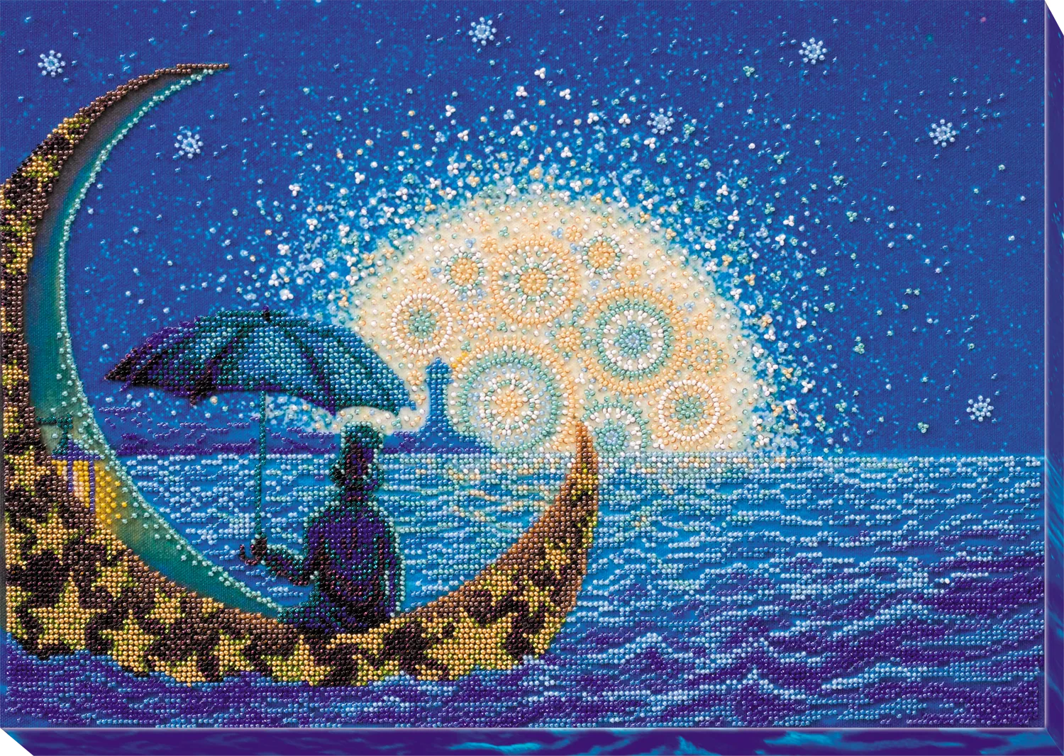 Bead Embroidery Kit Main Bead Embroidery Kit Moonlight Sonata