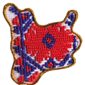 Magnets Bead Embroidery Kit Kits for embroidery with beads magnets "Map of Ukraine" Mykolaiv region