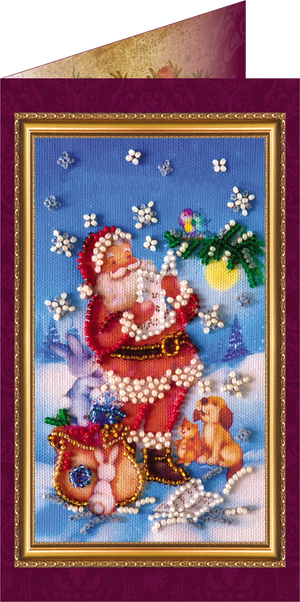 Postcards Bead Embroidery Kit Postcard Bead embroidery kit Happy New Year – 4