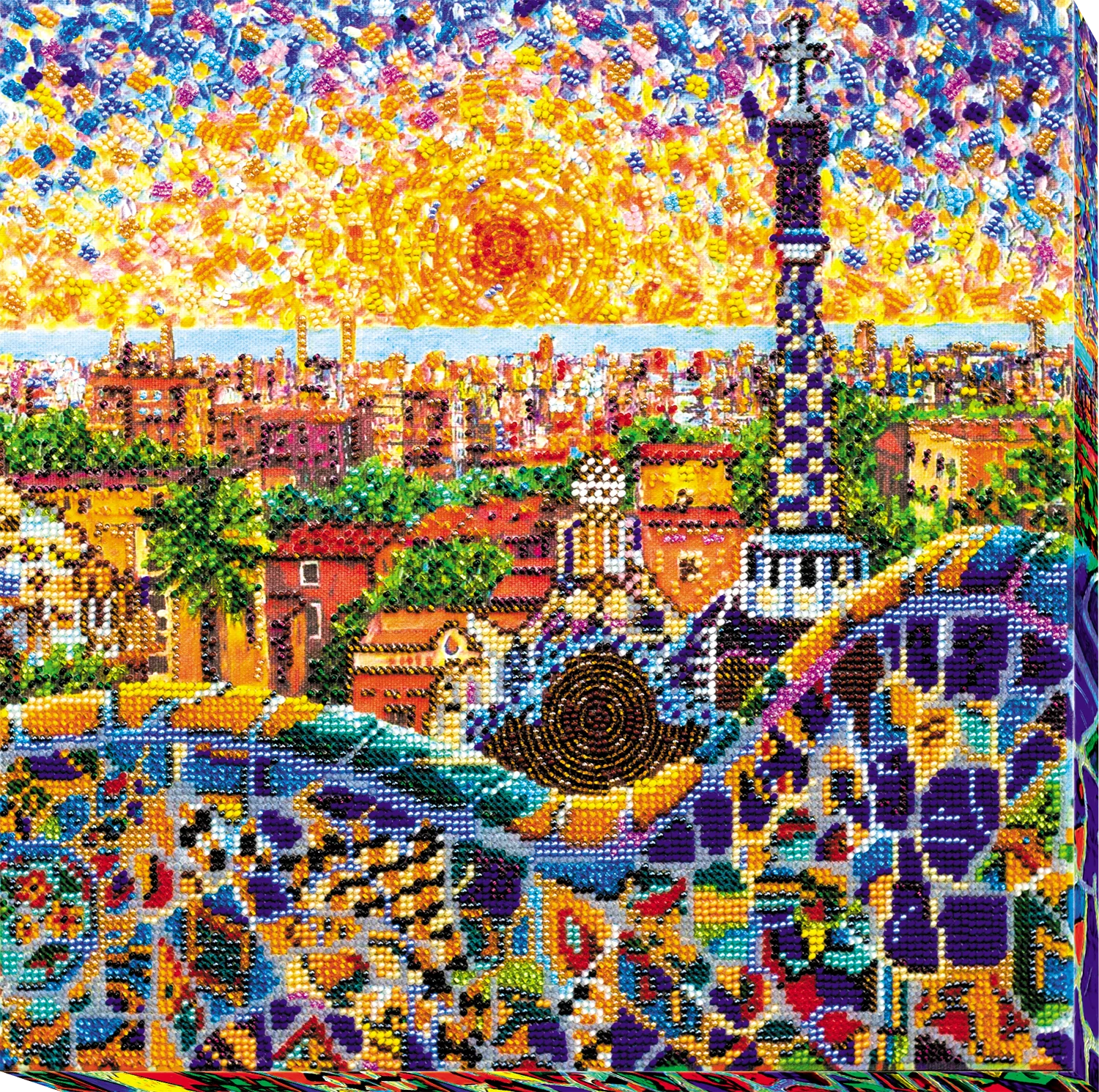 Bead Embroidery Kit Main Bead Embroidery Kit Park Guell