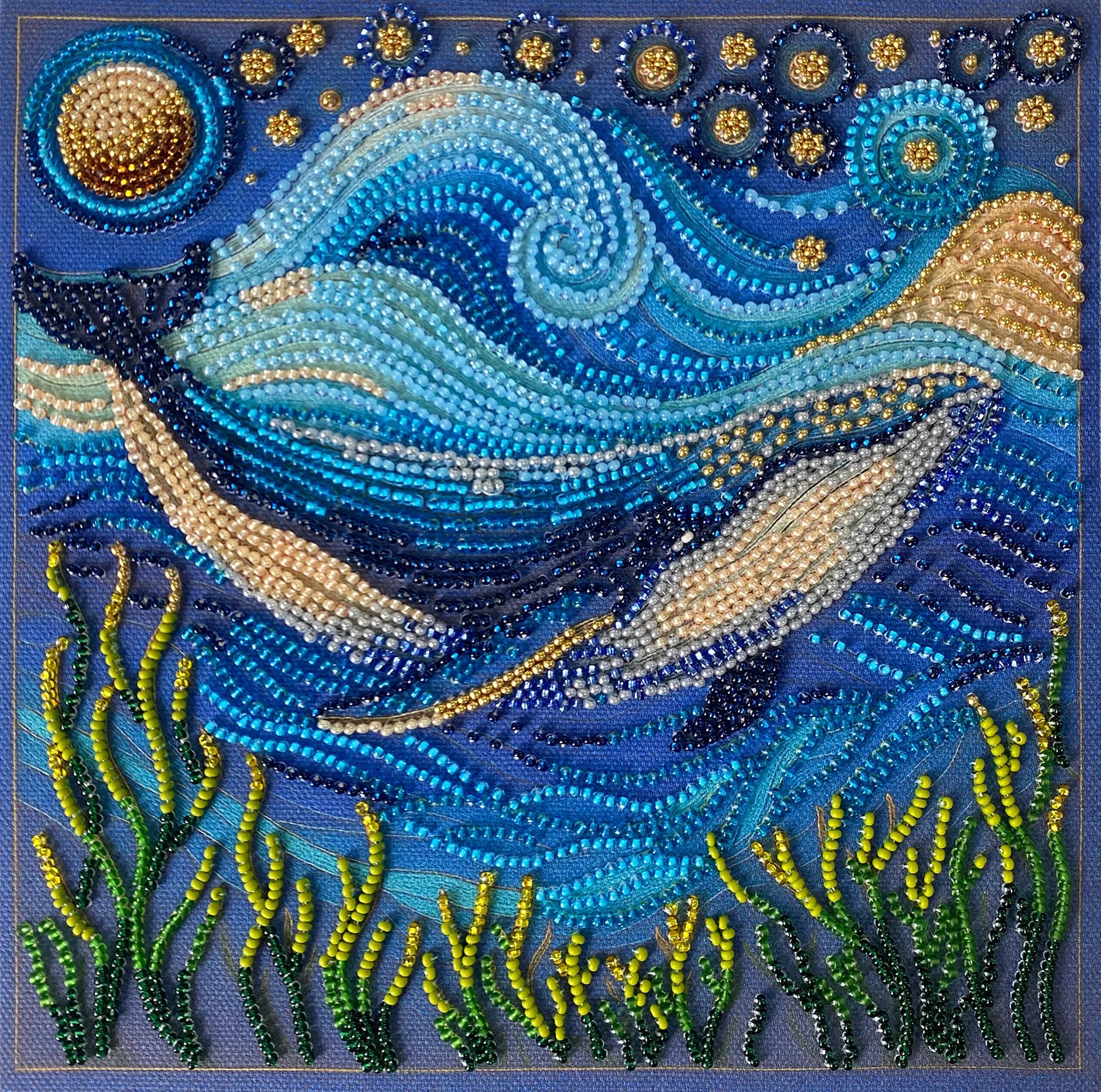Bead Embroidery Kit Mid-sized bead embroidery kit The grandeur of the depths