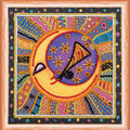 Bead Embroidery Kit Mini Bead embroidery kit The sun and the moon
