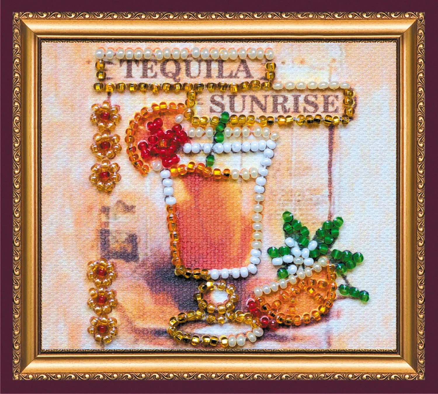 Magnets Bead Embroidery Kit Magnets Bead embroidery kit Tequila Sunrise