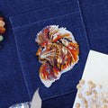 Bead Embroidery Kit On Clothes Decoration Firemane lion-А
