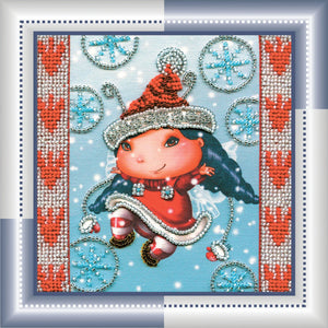 Bead Embroidery Kit Mini Bead embroidery kit Christmas Elf