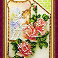 Postcards Bead Embroidery Kit Postcard Bead embroidery kit Happy Wedding – 1