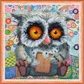 Bead Embroidery Kit Mini Bead embroidery kit Owl and cookies