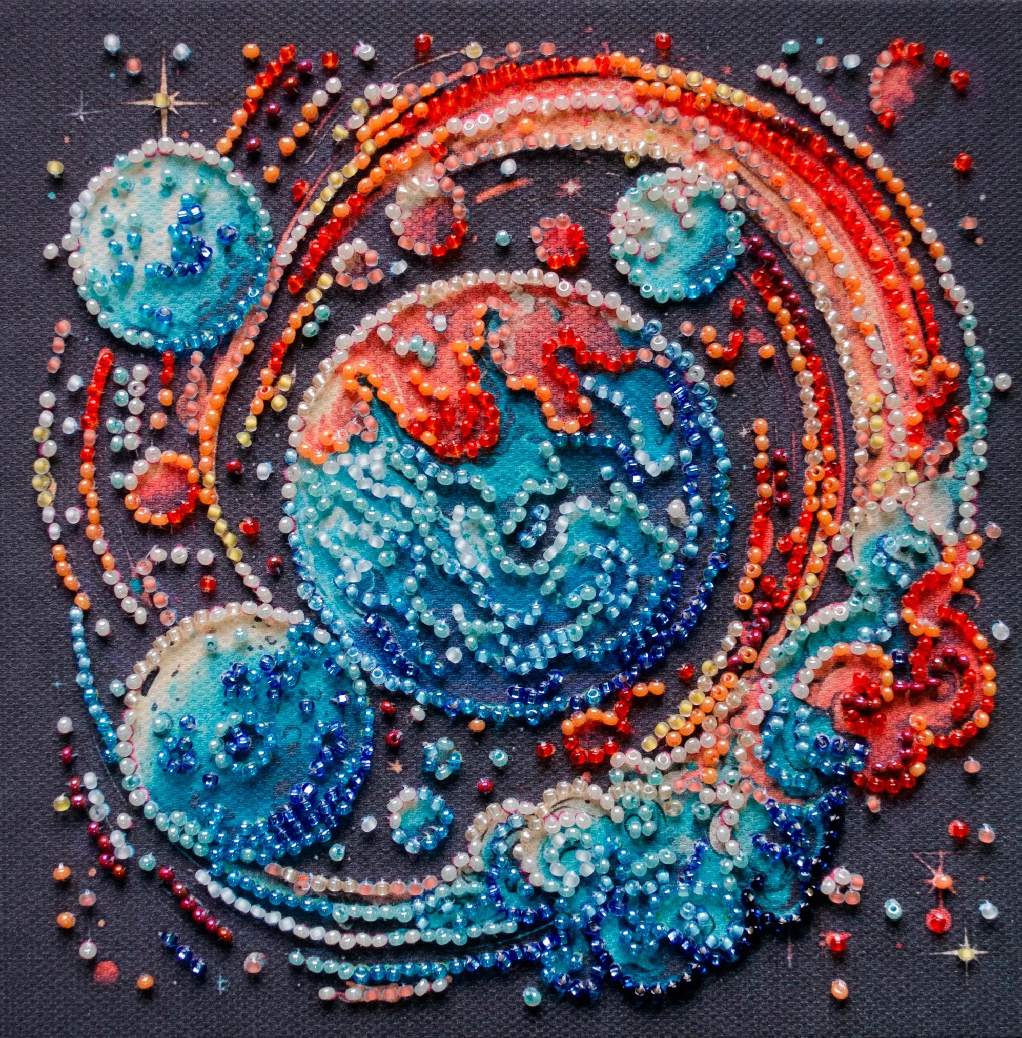 Bead Embroidery Kit Mini Bead embroidery kit Cosmic energy