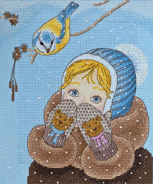 Cross Stitch Kit Cross-stitch kits Girl and bird