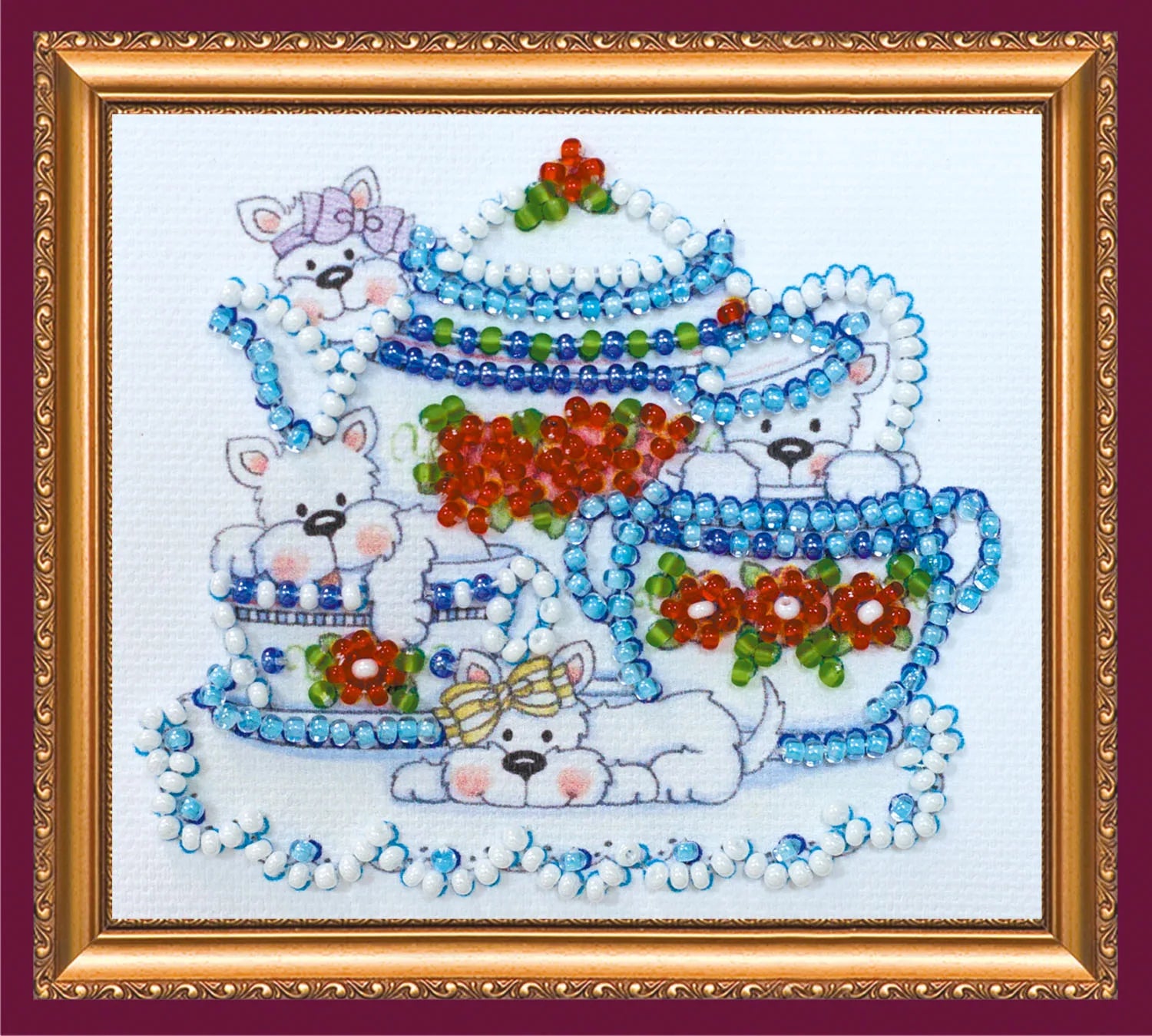 Magnets Bead Embroidery Kit Magnets Bead embroidery kit Funny puppy