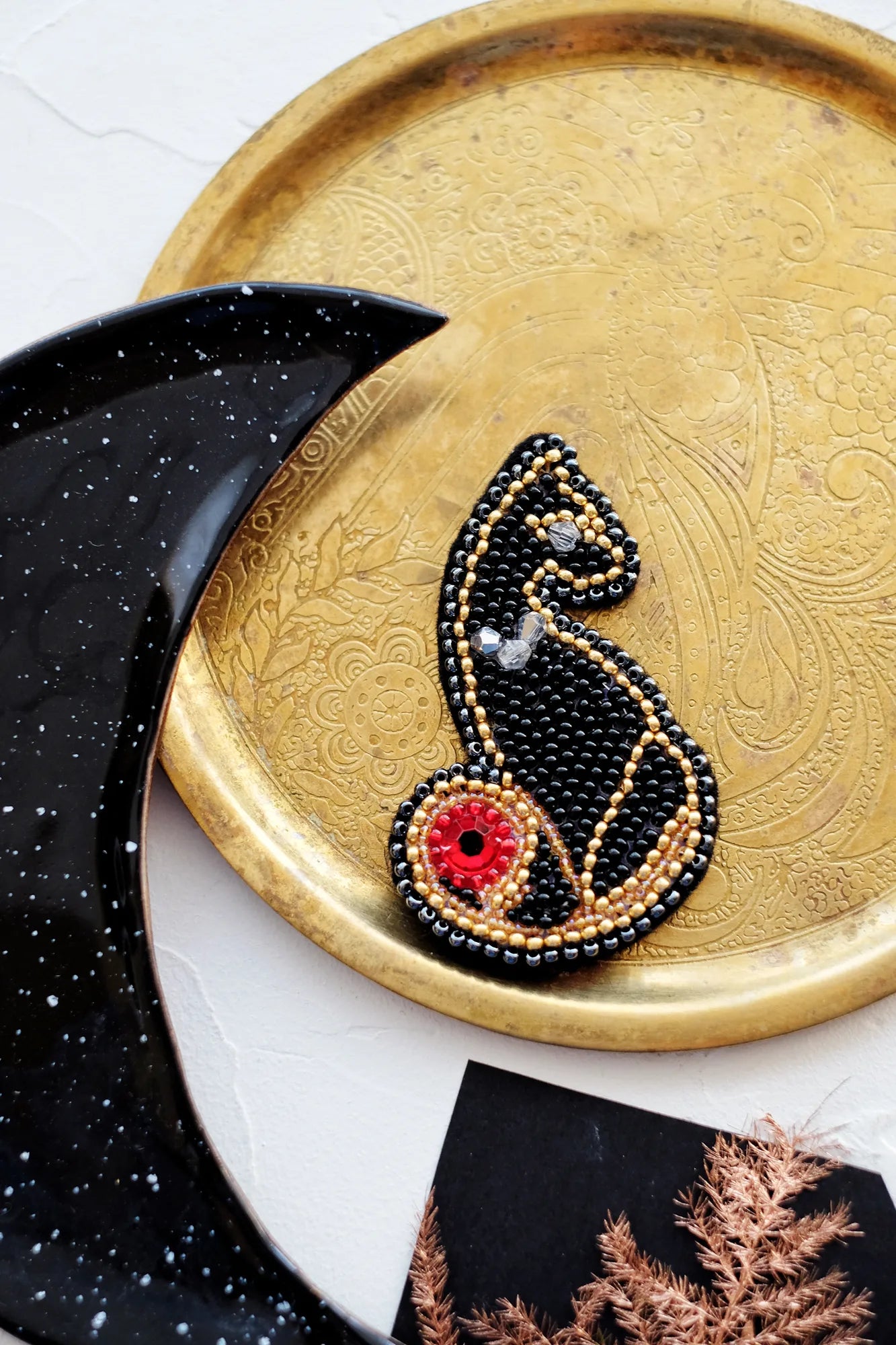 Brooch Embroidery Kit Decoration Lady