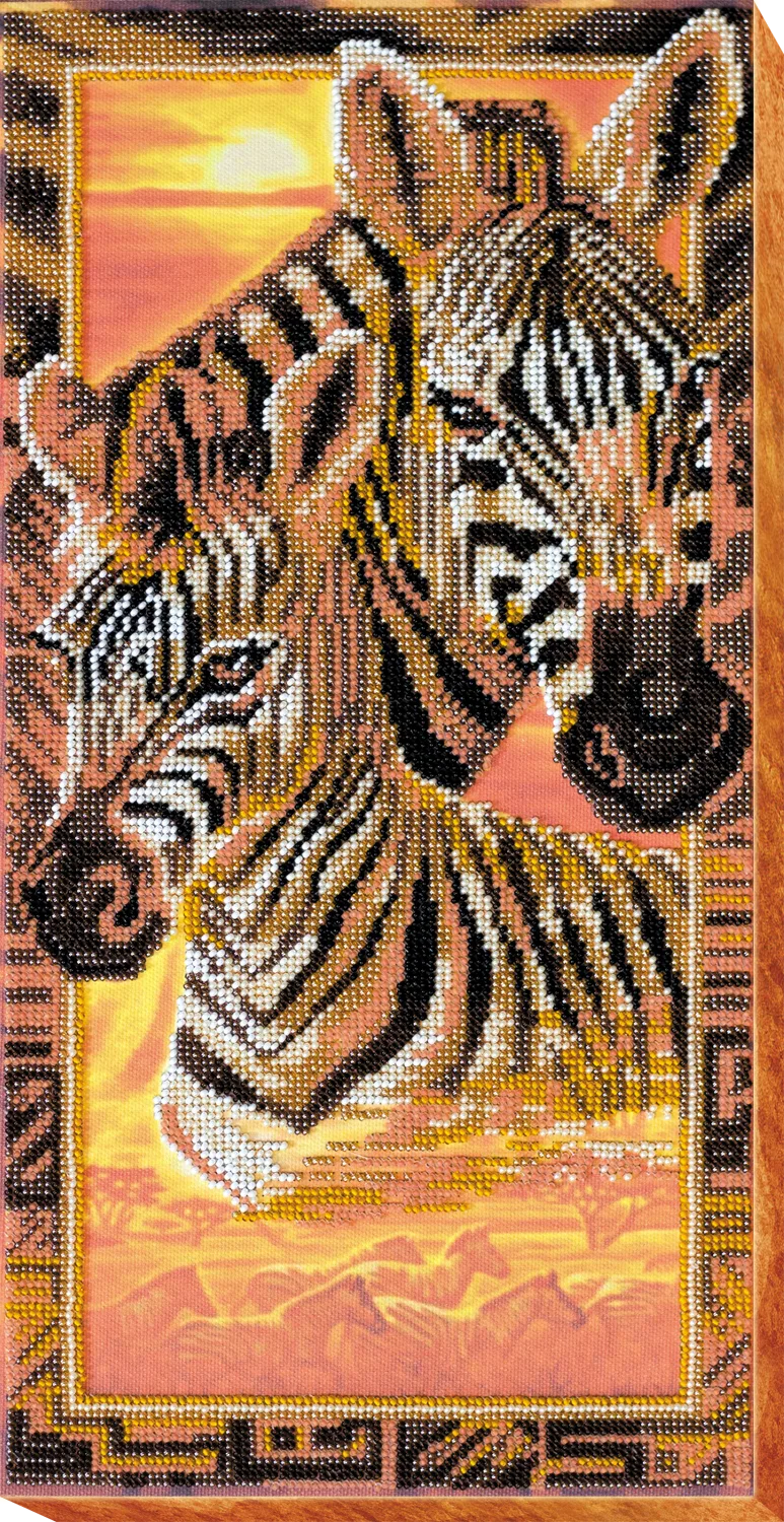 Bead Embroidery Kit Main Bead Embroidery Kit Zebras