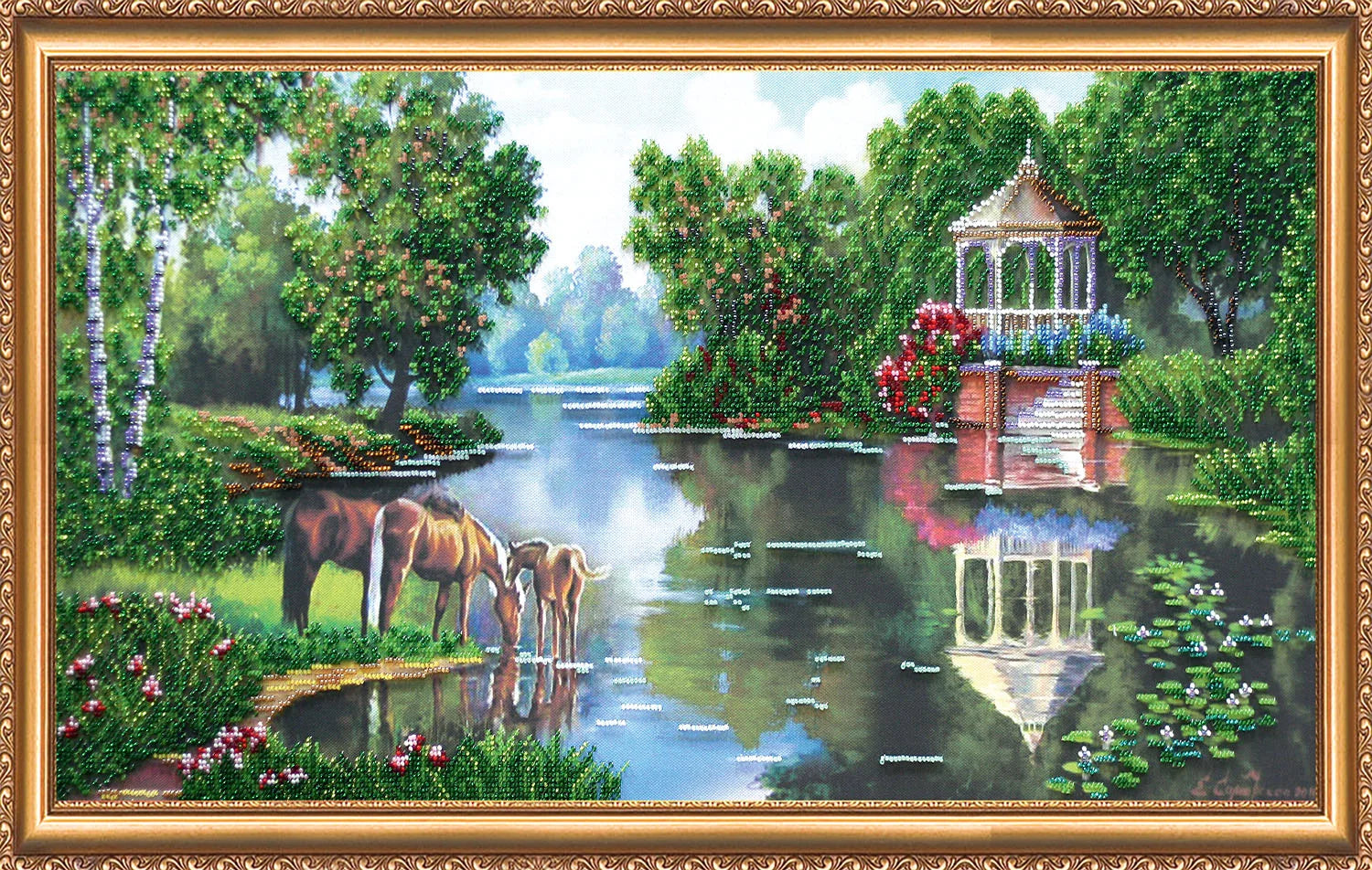 Bead Embroidery Kit Main Bead Embroidery Kit Watering place