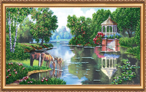 Bead Embroidery Kit Main Bead Embroidery Kit Watering place