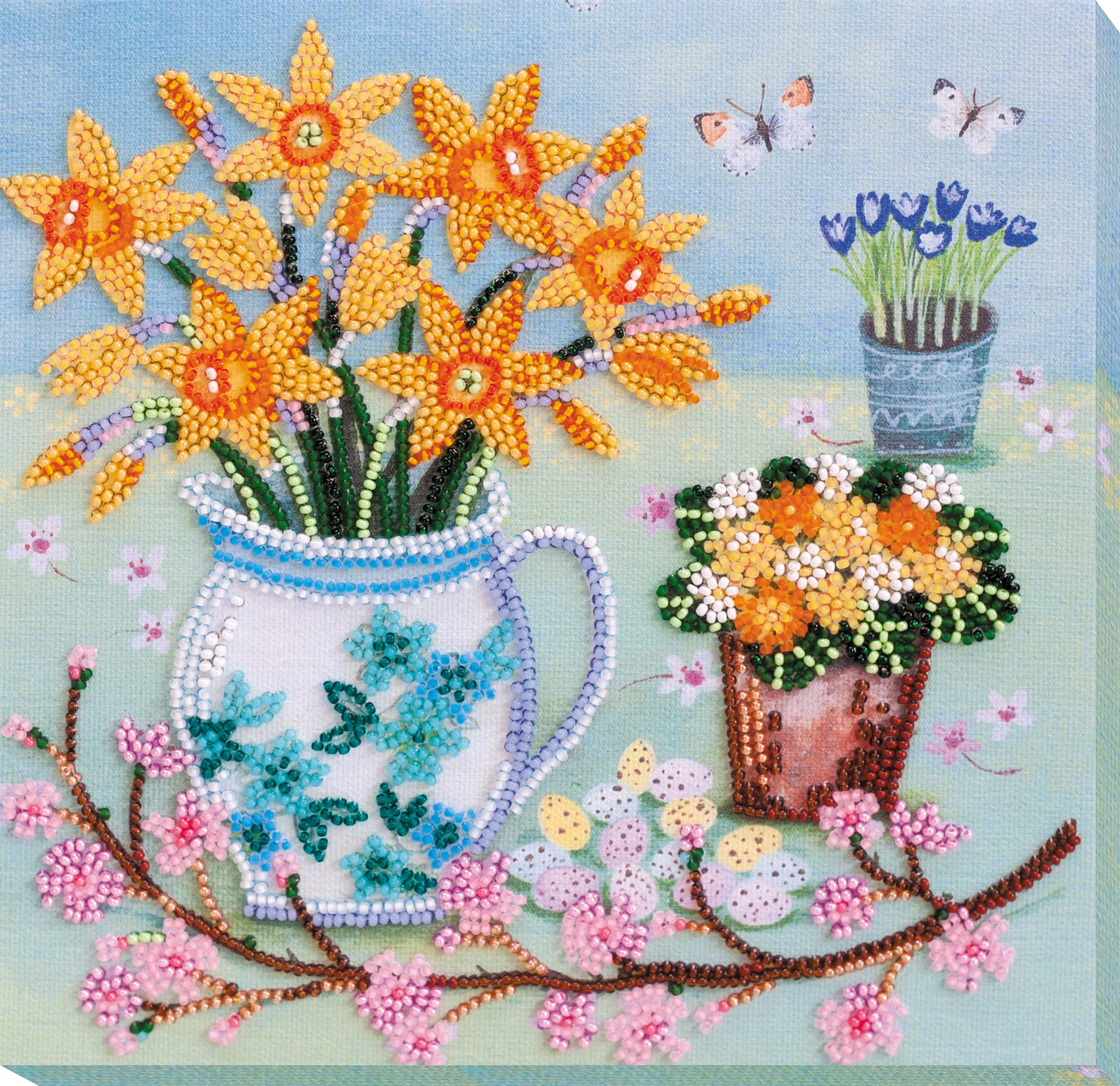 Bead Embroidery Kit Mid-sized bead embroidery kit April morning