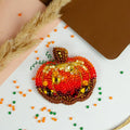 Brooch Embroidery Kit Decoration Golden pumpkin (Decoration)