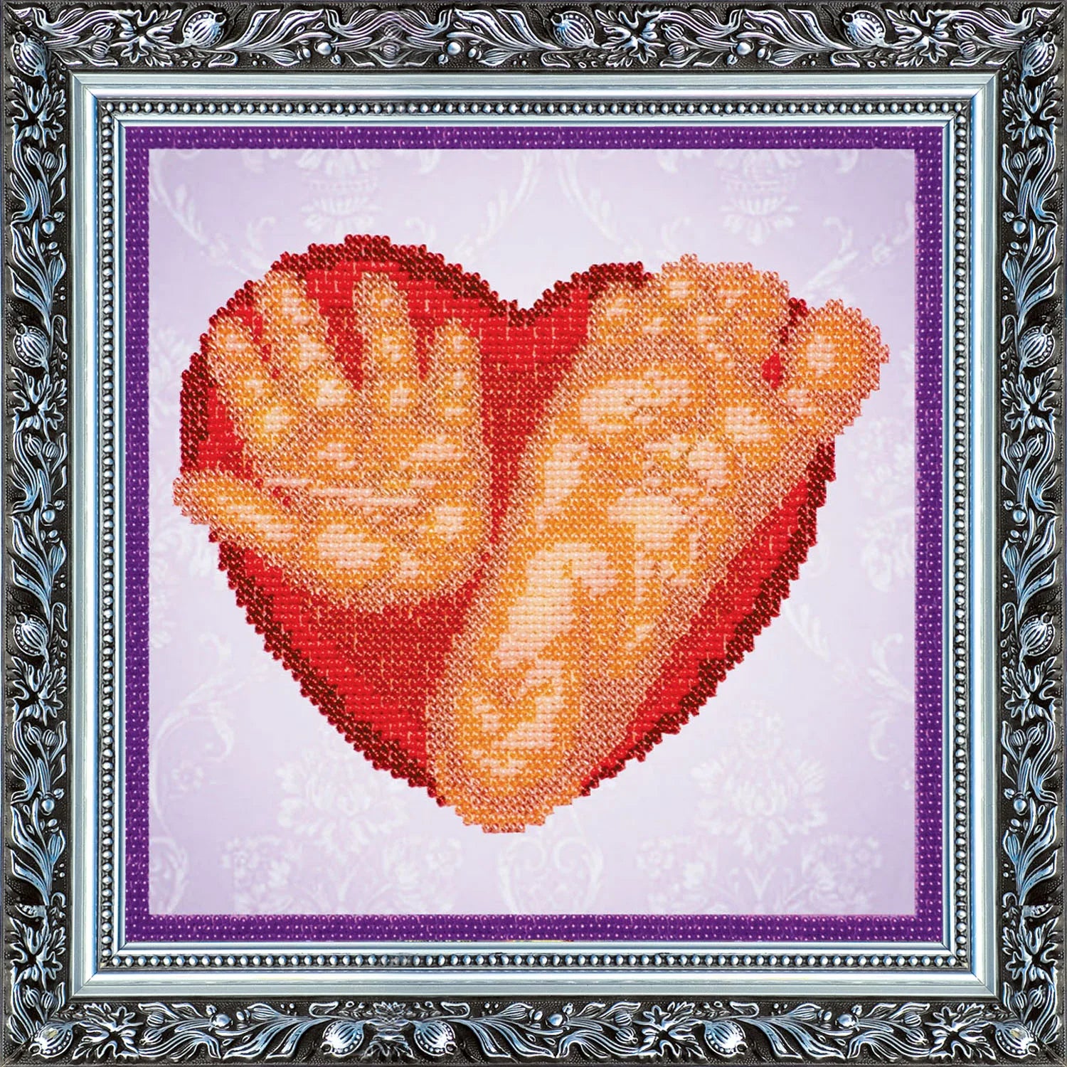 Bead Embroidery Kit Main Bead Embroidery Kit Baby imprints (boy)