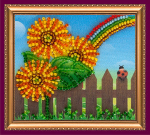 Magnets Bead Embroidery Kit Magnets Bead embroidery kit Sunflowers and Rainbow