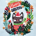 Bead Embroidery Kit Mini Bead embroidery kit Meow Christmas