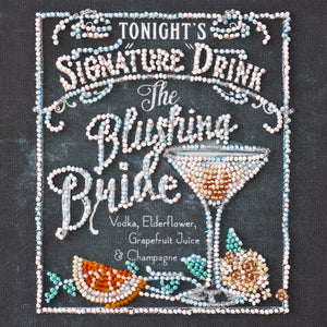 Bead Embroidery Kit Mini Bead embroidery kit Blushing bride