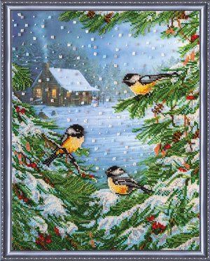 Bead Embroidery Kit Main Bead Embroidery Kit January bitter cold