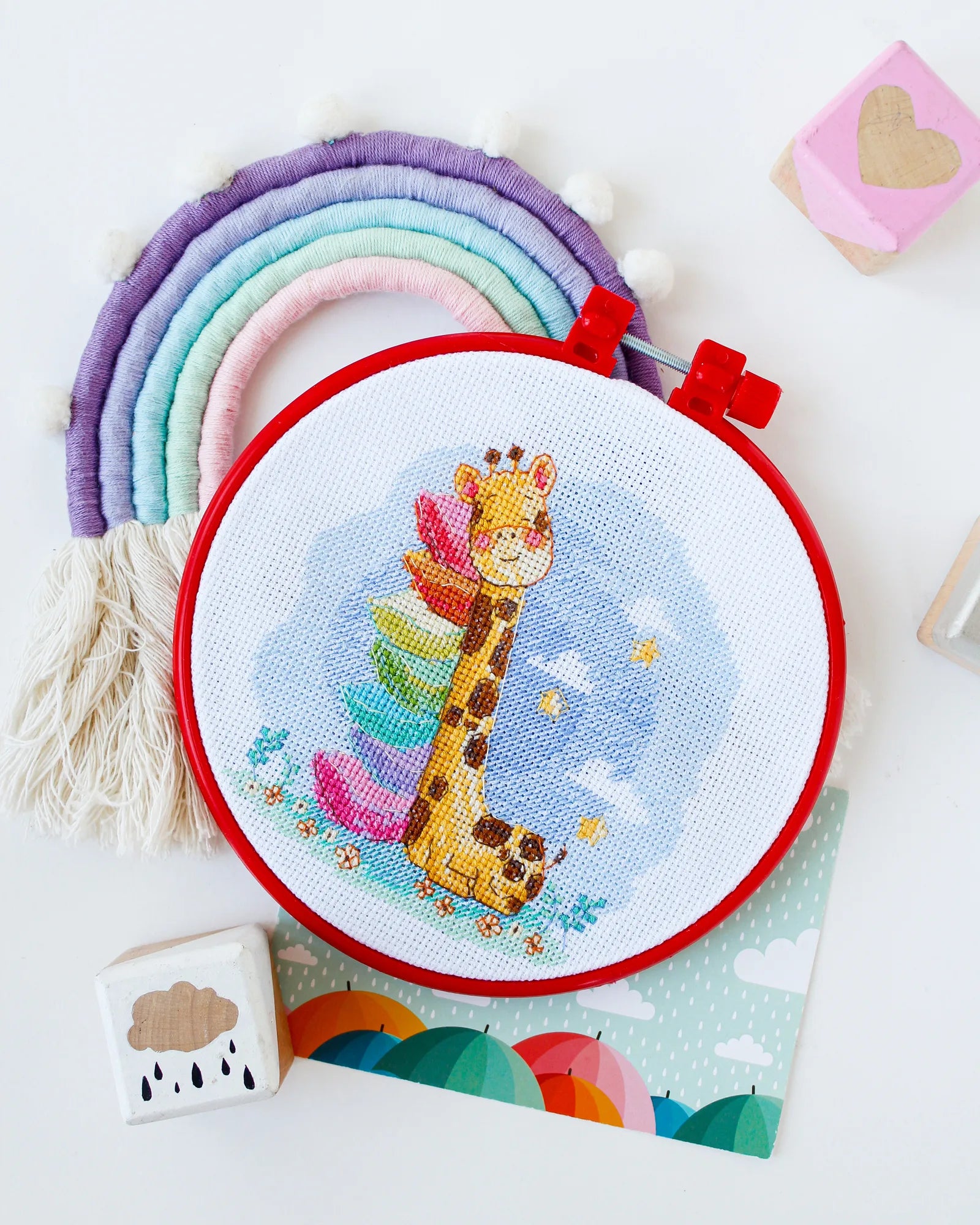 Cross Stitch Kit Cross-stitch kits Sleeping giraffe