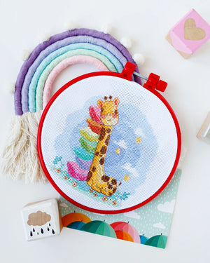 Cross Stitch Kit Cross-stitch kits Sleeping giraffe