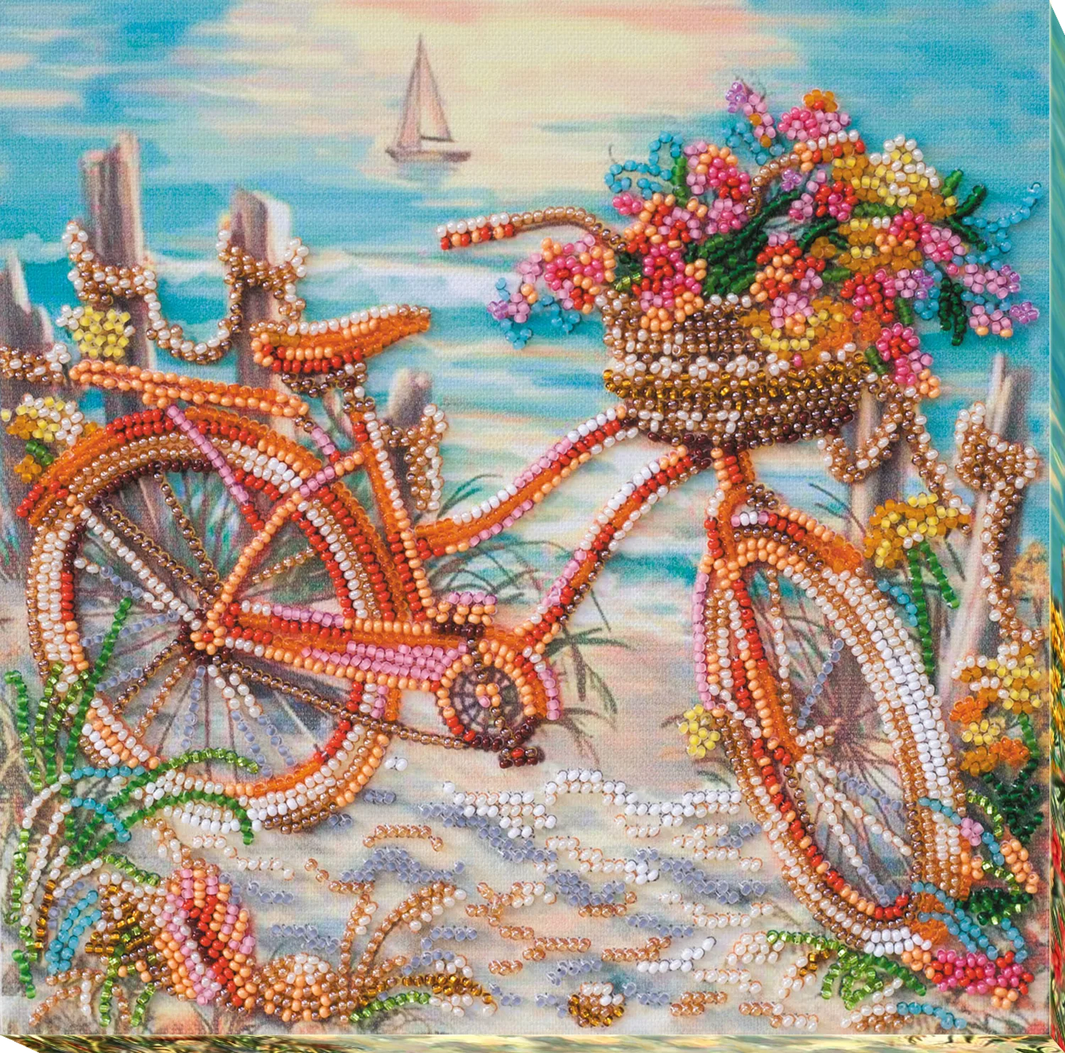 Bead Embroidery Kit Mid-sized bead embroidery kit At the age of the azure