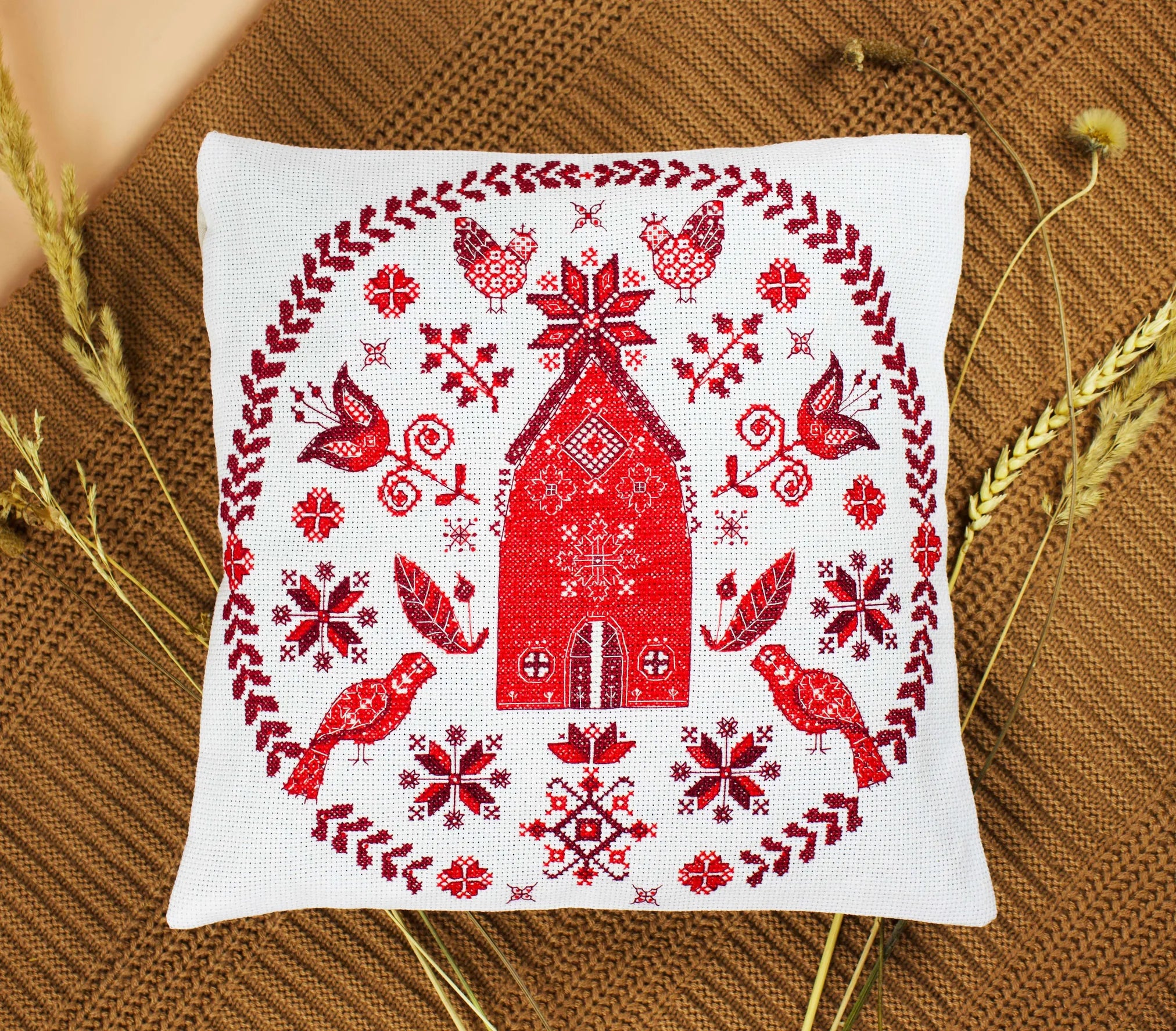 Cross Stitch Kit For Cushion Cross-stitch kits Cozy