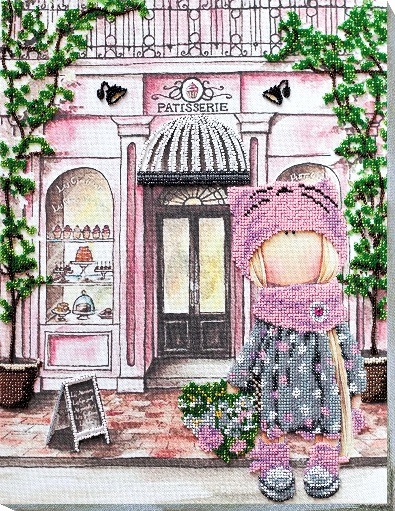 Bead Embroidery Kit Main Bead Embroidery Kit Having a dessert