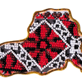 Magnets Bead Embroidery Kit Kits for embroidery with beads magnets "Map of Ukraine" Kherson region