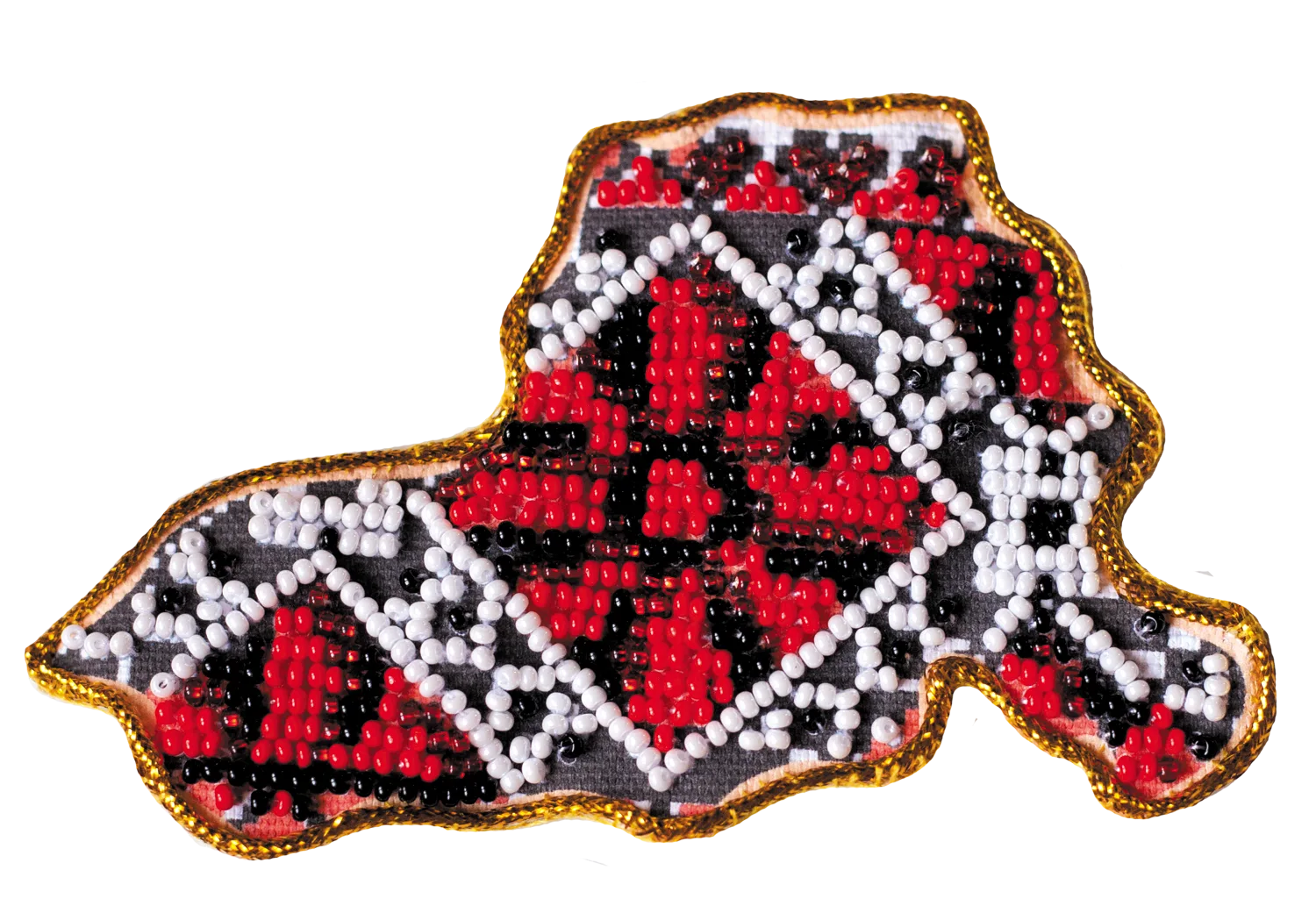 Magnets Bead Embroidery Kit Kits for embroidery with beads magnets "Map of Ukraine" Kherson region