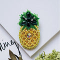 Brooch Embroidery Kit Decoration Pineapple
