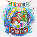 Bead Embroidery Kit Mid-sized bead embroidery kit Happy winter