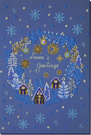 Bead Embroidery Kit Main Bead Embroidery Kit Christmas motif