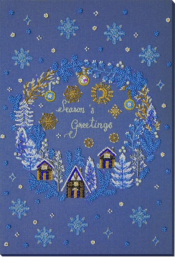 Bead Embroidery Kit Main Bead Embroidery Kit Christmas motif