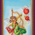 Postcards Bead Embroidery Kit Postcard Bead embroidery kit Happy Valentine's Day – 1