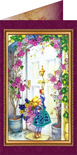 Postcards Bead Embroidery Kit Postcard Bead embroidery kit Best wishes