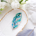 Brooch Embroidery Kit Decoration Light feather