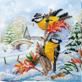 Bead Embroidery Kit Mid-sized bead embroidery kit Feathered guests