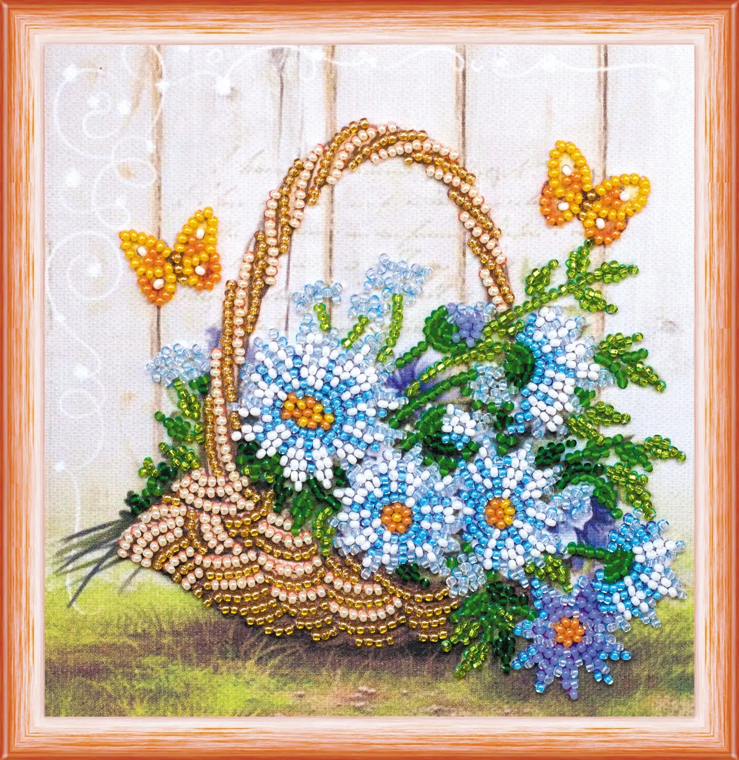 Bead Embroidery Kit Mini Bead embroidery kit Summer bouquet