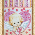 Postcards Bead Embroidery Kit Postcard Bead embroidery kit Little Cupid