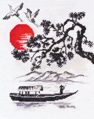 Cross Stitch Kit Cross-stitch kits In the rays of the sunset
